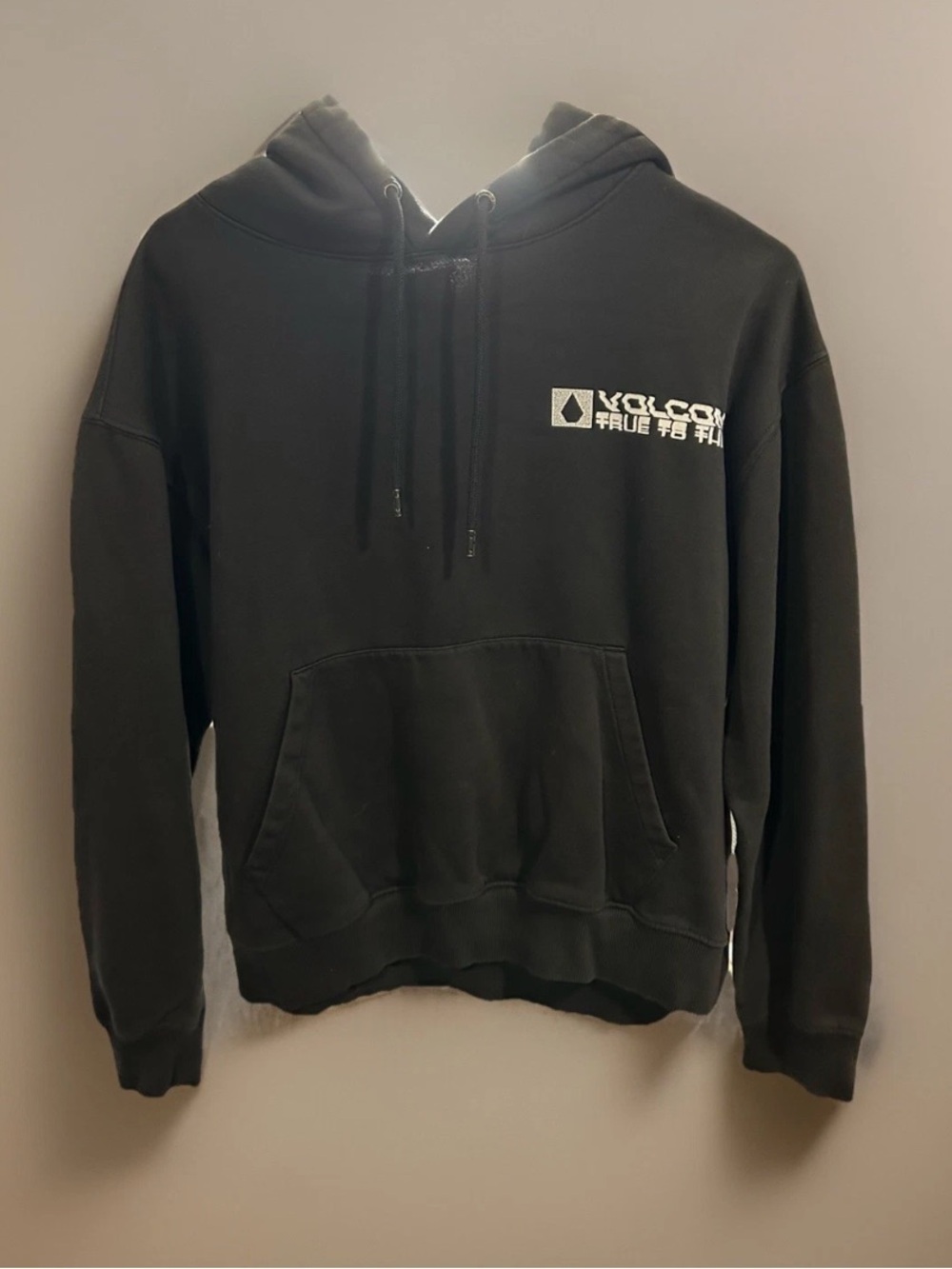 Volcom Black Graphic Pullover Hoodie - Men's Logo- True To This